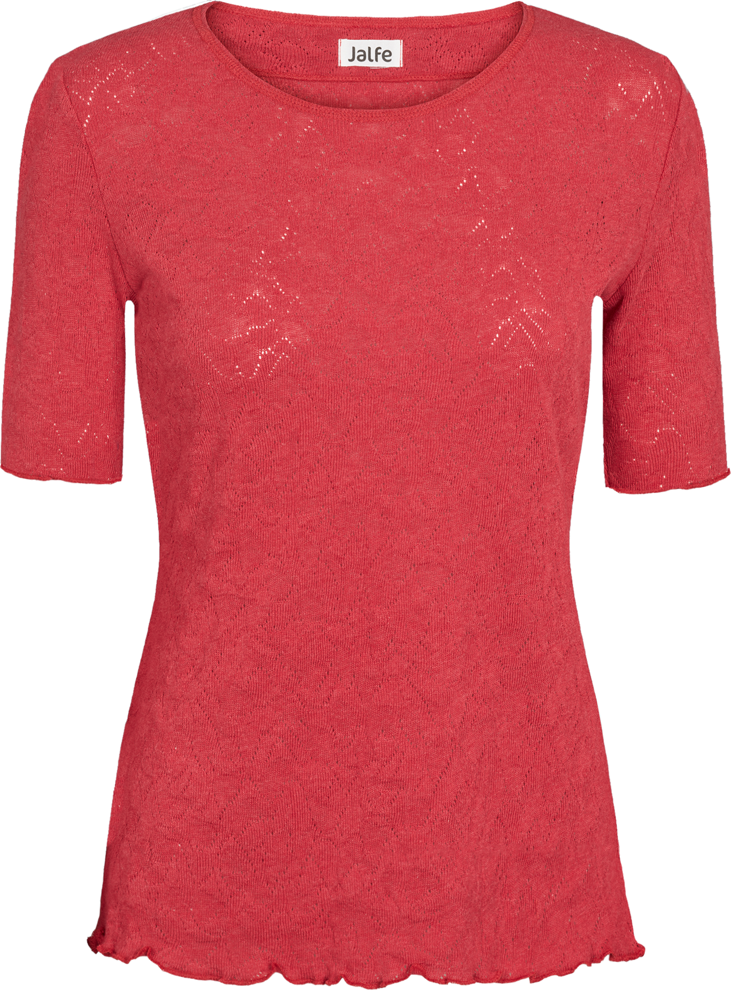 Shirt s/s jacquard organic cotton